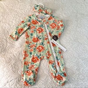 Nicole Miller 0-3 Infant Baby Girl Onesie